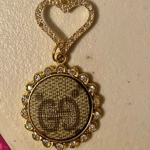 Stunning Upcycled Gucci Necklace with a heart.